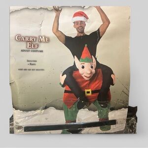 Carry me elf costume unisex one size holiday novelty festive office party